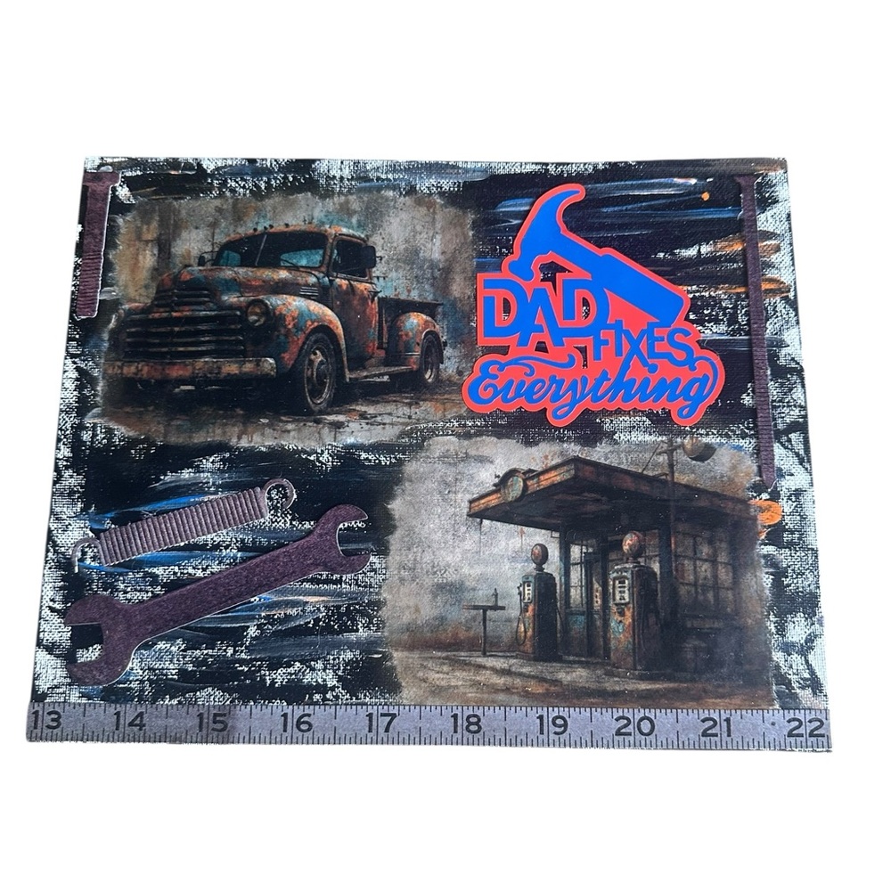 Hand crafted Vintage Truck Art Canvas